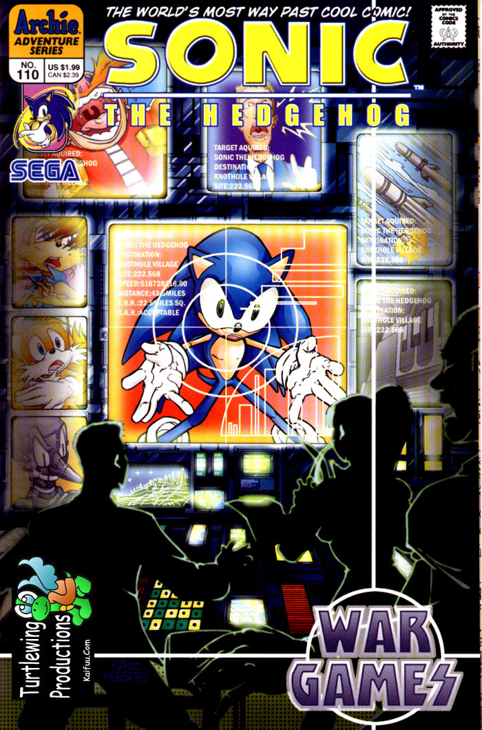 Sonic - Archie Adventure Series July 2002 Comic cover page